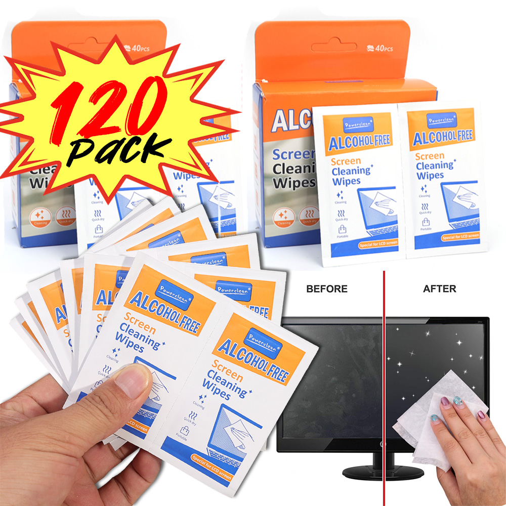 Monitor Cleaning Kit - 10-120 Adet Tek Kullanımlık Taşınabilir LCD