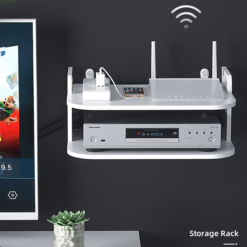 Desk Setup Accessories - Duvara Monte Edilen Router Kablo Düzenleyici