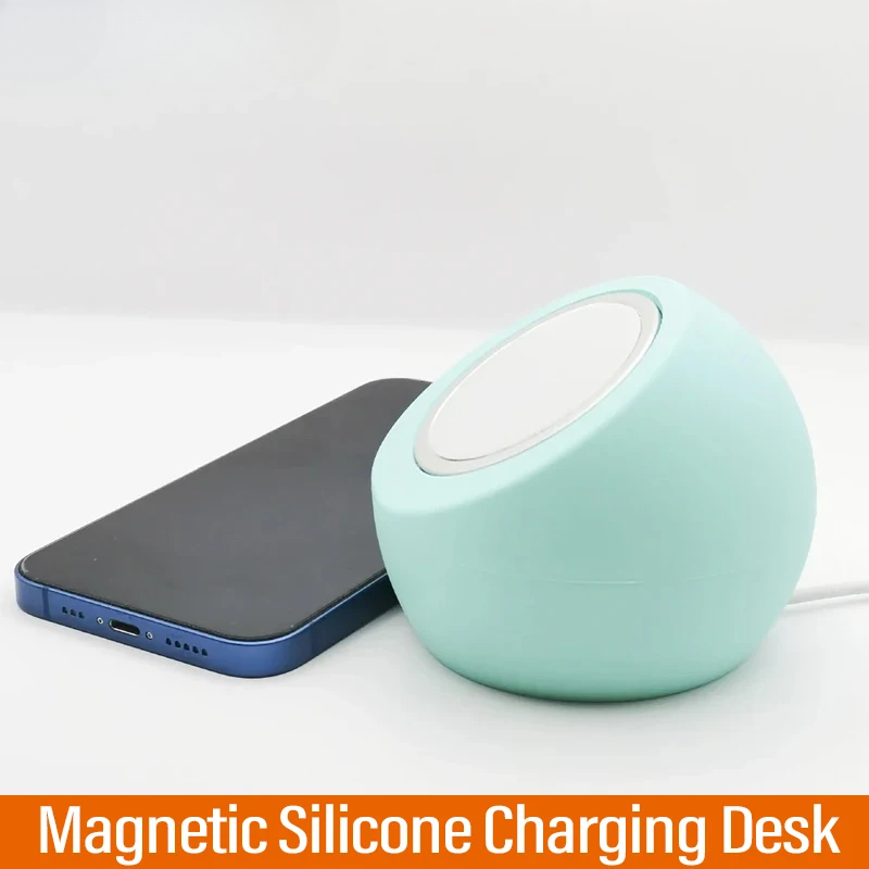 Desk Setup Apple - Manyetik Kablosuz Şarj Masası Top Şekli