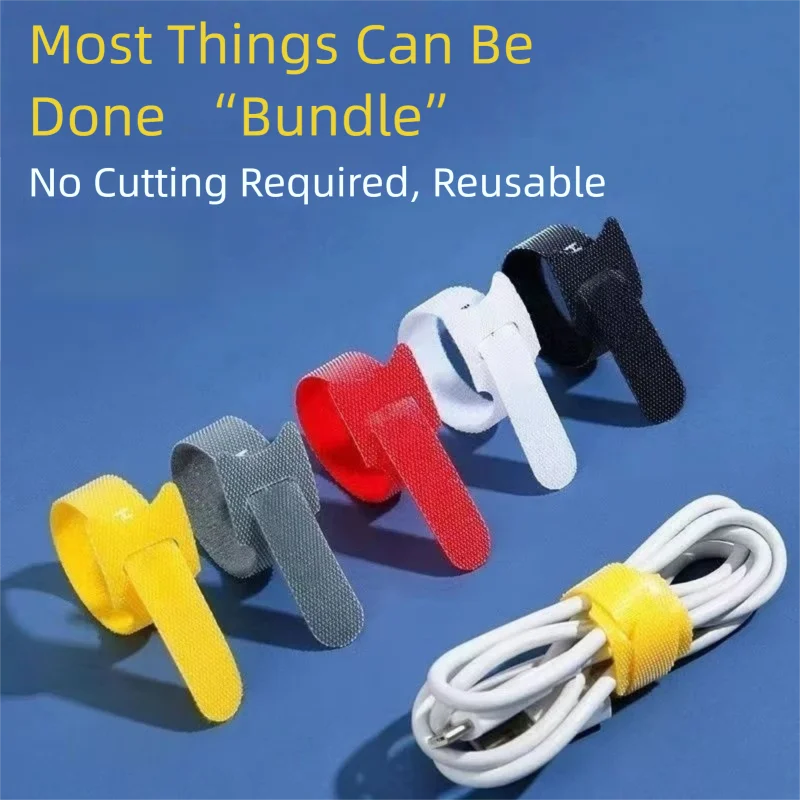 Cable Velcro Strap - Kesilmeyen Yeniden Kullanılabilir Kablo Düzenleyici Kanca