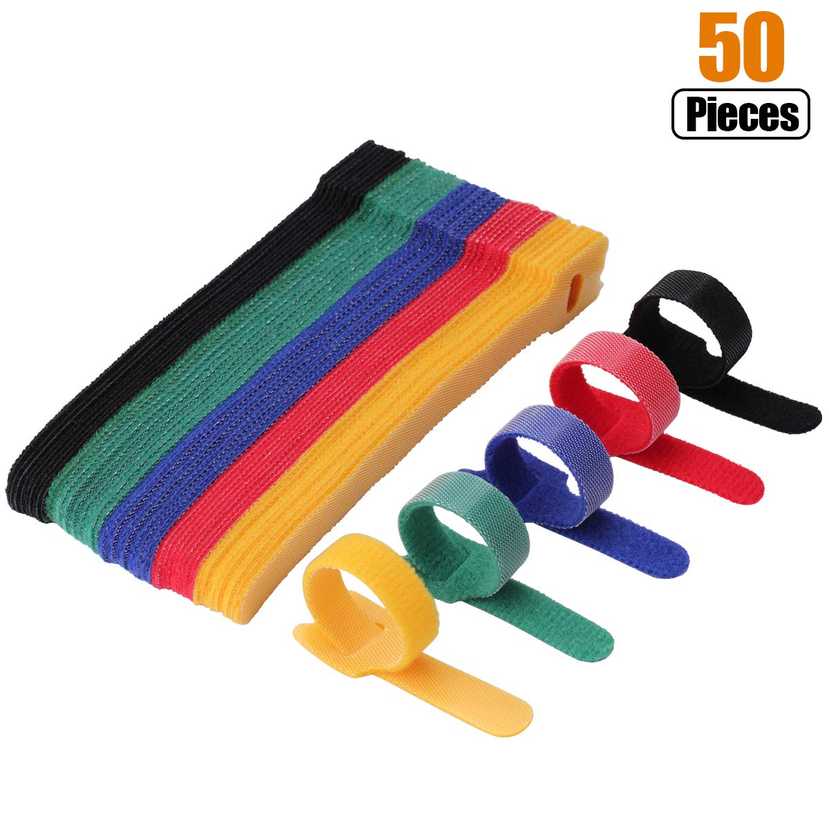 Cable Velcro Strap - 50 adet 12*150-300mm T tipi Velcro
