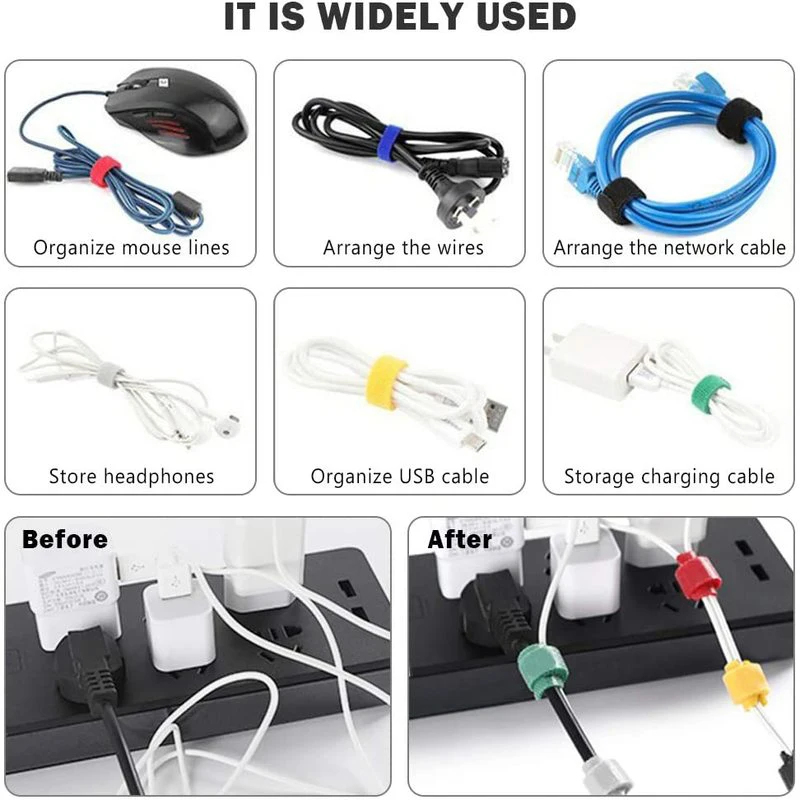 1/2/3 adet yeniden kullanılabi - Cable Velcro Strap incelemesi ve fiyatı