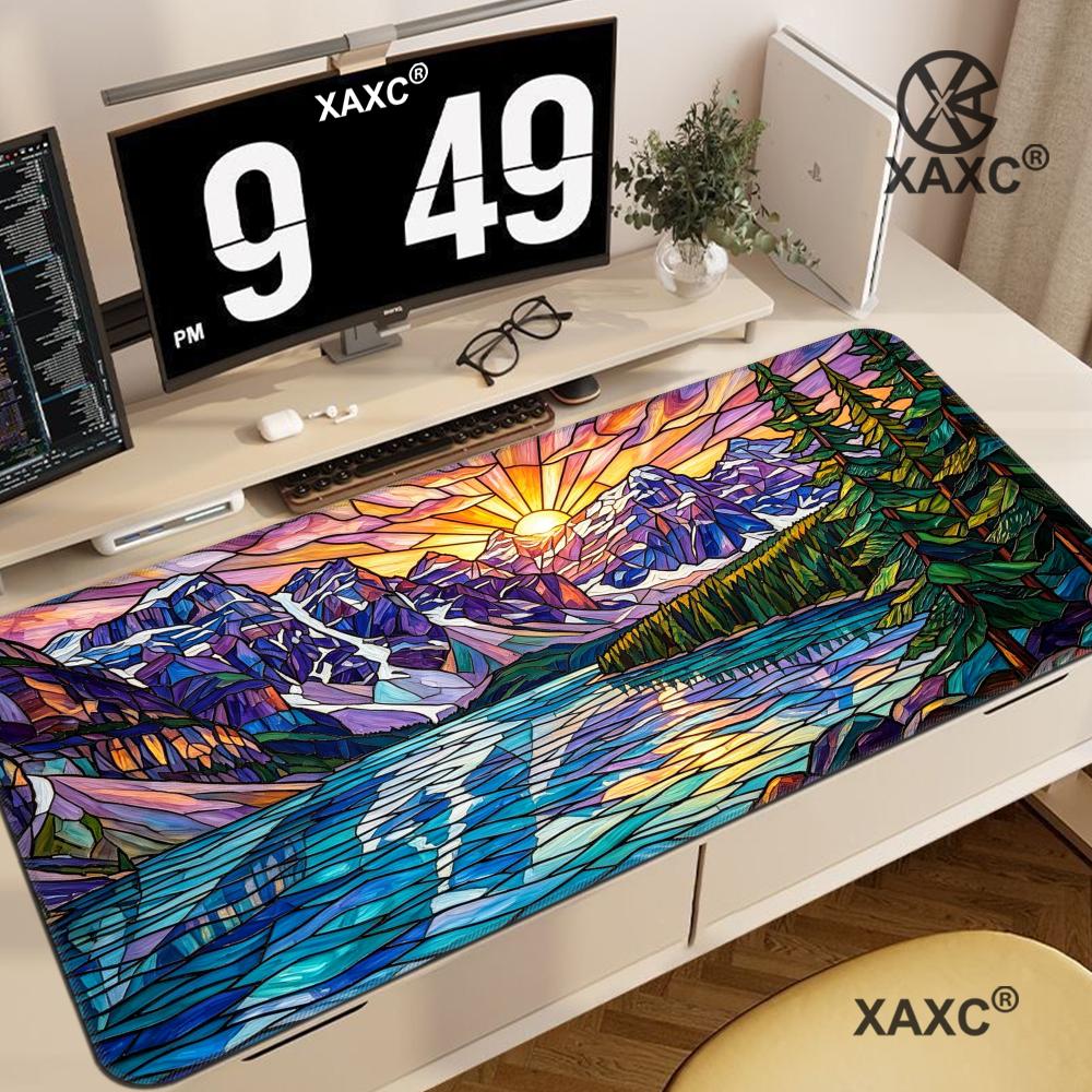 Vitray Dağ Masa Örtüsü Renkli  - Desk Setup Natural incelemesi ve fiyatı