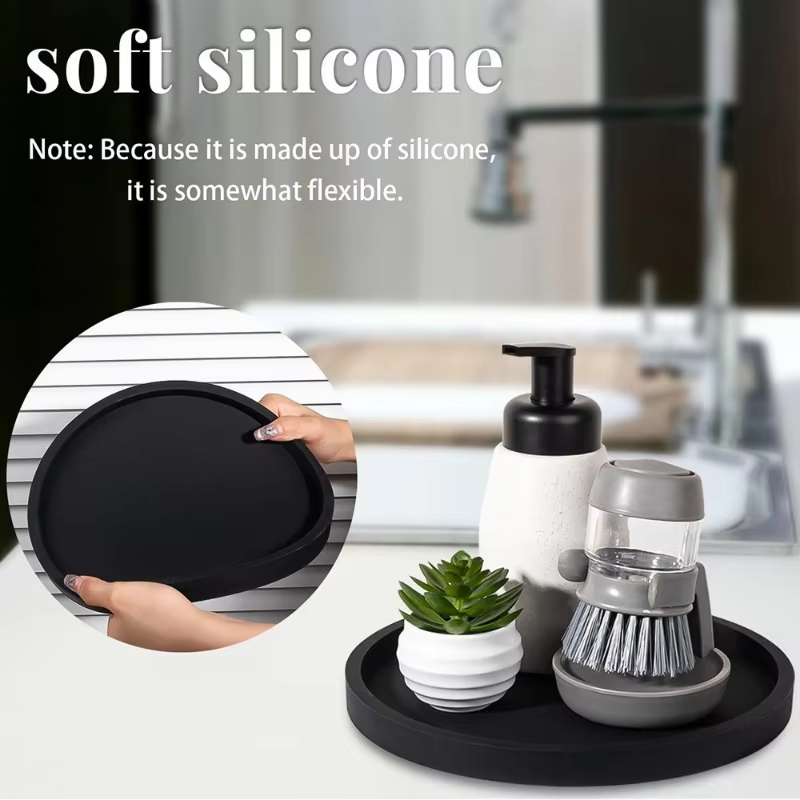 Yuvarlak Silikon Banyo Tepsisi - Desk Setup Plants incelemesi ve fiyatı