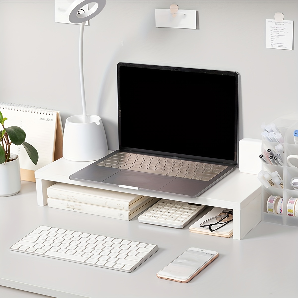 Minimalist Beyaz MDF Monitör Y - Desk Setup Accessories incelemesi ve fiyatı