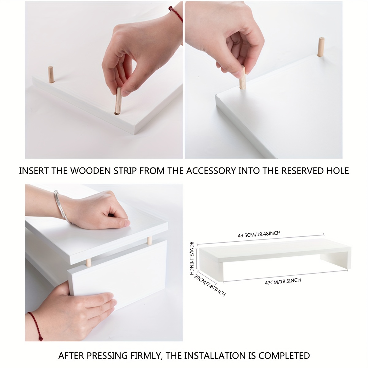 Minimalist Beyaz MDF Monitör Y - Desk Setup Accessories incelemesi ve fiyatı