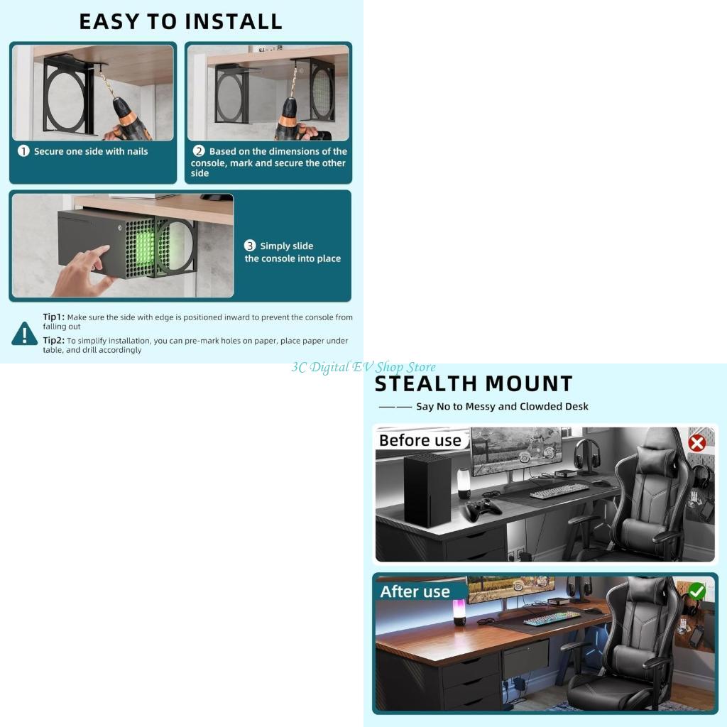 E74D Verimli Altı Stand Organi - Desk Setup Xbox incelemesi ve fiyatı