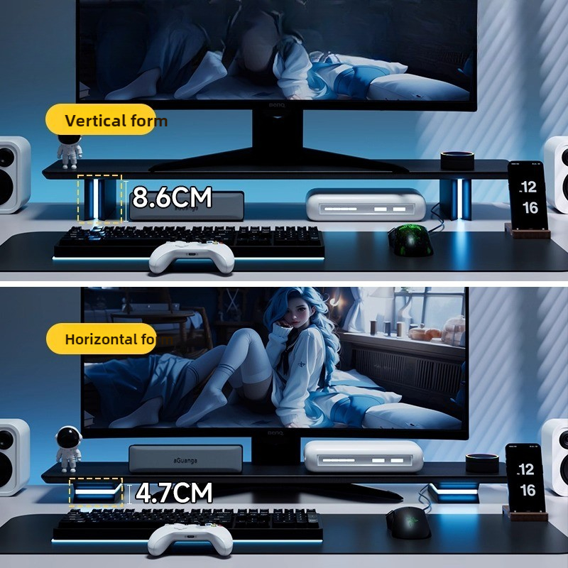 RGB Monitör Standı Ergonomik B - Desk Setup For Laptop And Monitor incelemesi ve fiyatı