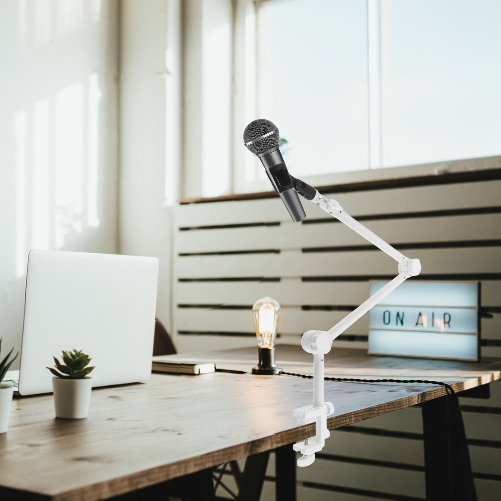 1 Set Mikrofon Bom Kolu Beyaz  - Desk Setup White incelemesi ve fiyatı