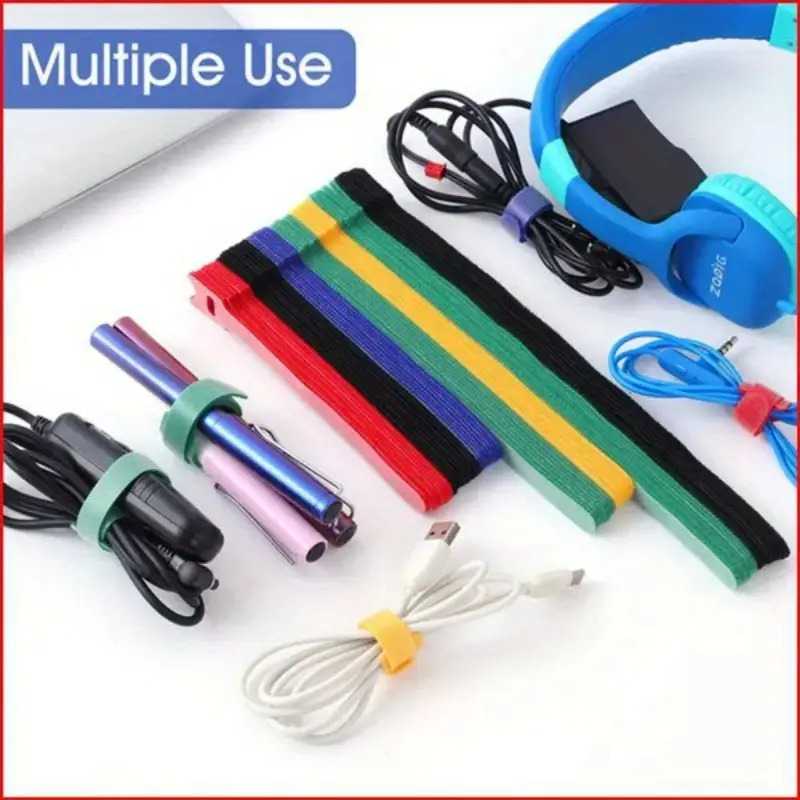 30 Adet Çok Renkli Yeniden Kul - Cable Velcro Strap incelemesi ve fiyatı