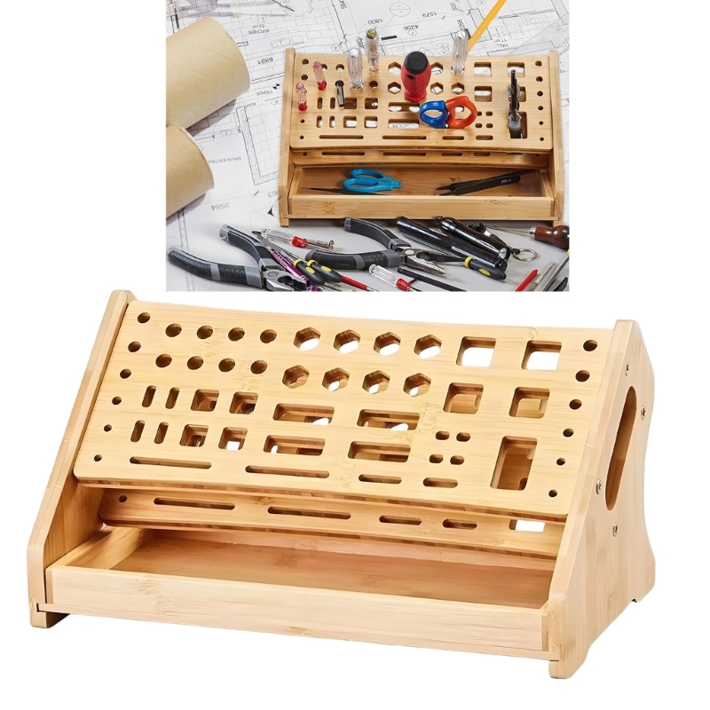 K1AE Doğal Ahşap Depolama Rafı - Desk Setup Natural incelemesi ve fiyatı