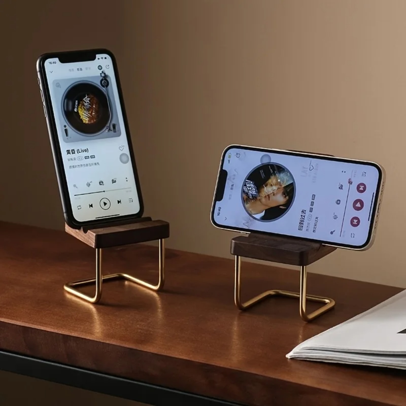 Ahşap Telefon Standı Ceviz Mas - Desk Setup Natural incelemesi ve fiyatı