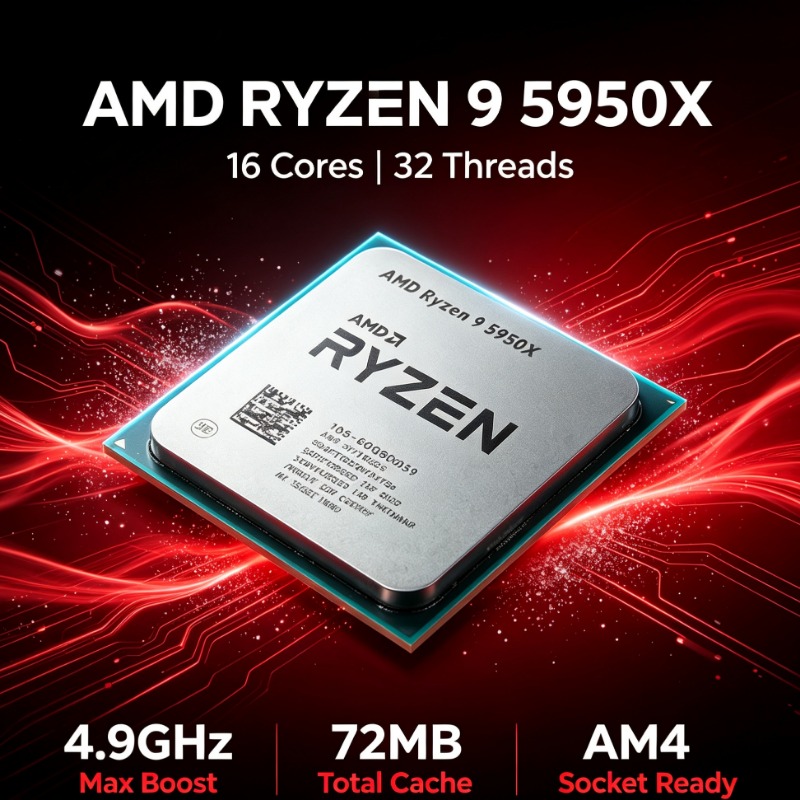 AM4 İşlemci AMD Ryzen 9 5950X  - Amd Cpu Ryzen 9 incelemesi ve fiyatı